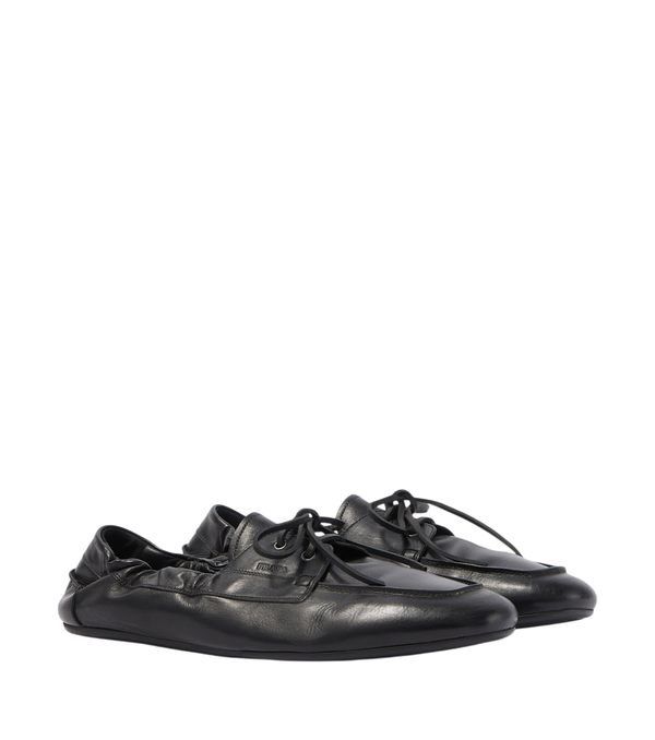 Prada Shuffle leather loafers