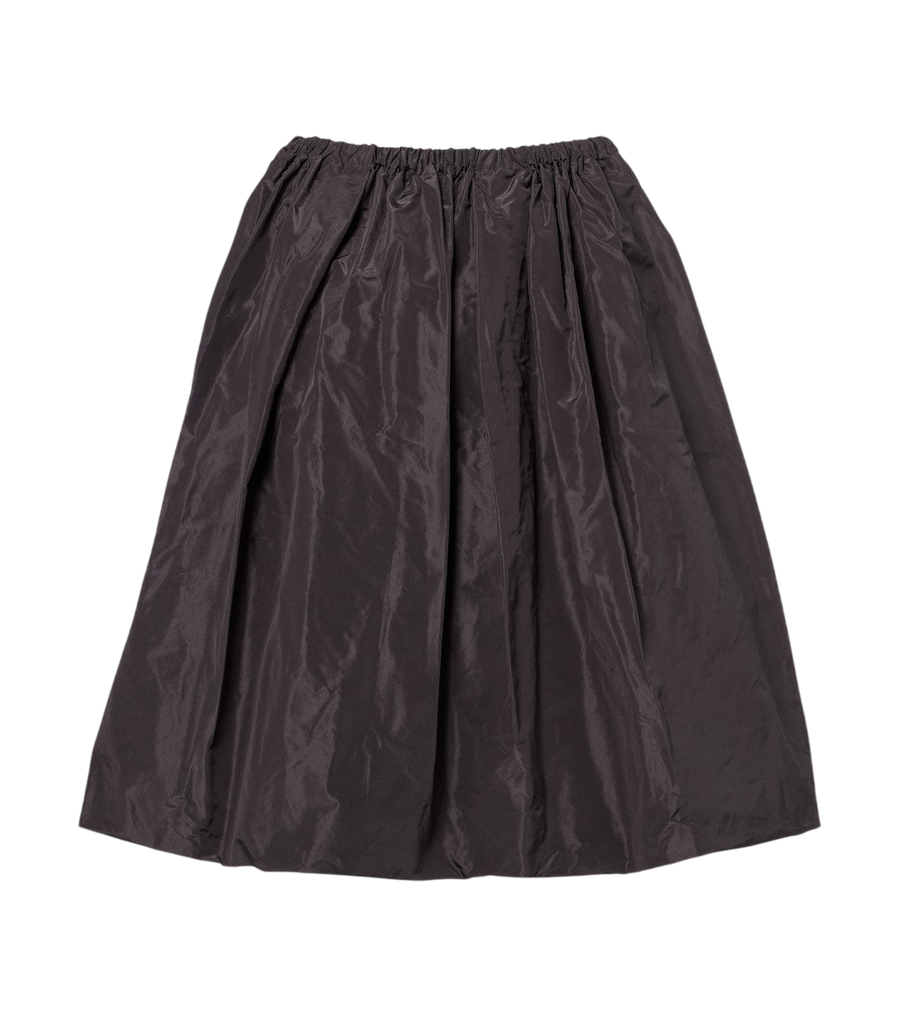 Minifalda de tafetán de seda de Prada