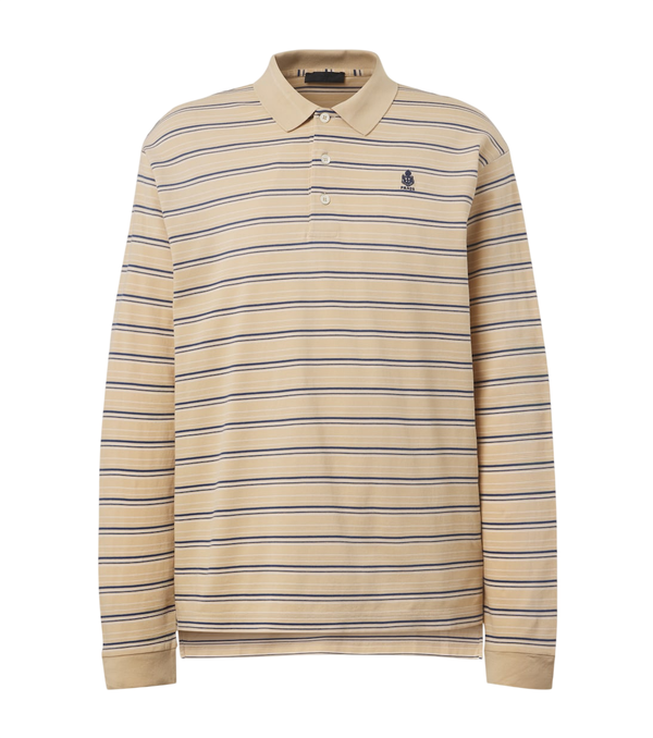 Prada Striped cotton piqué polo shirt