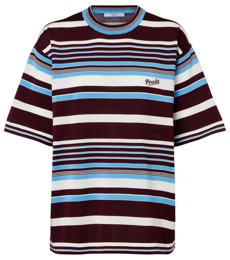 Prada Striped cotton T-shirt