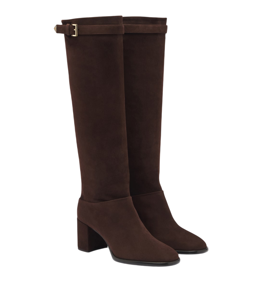 Prada Suede knee-high boots