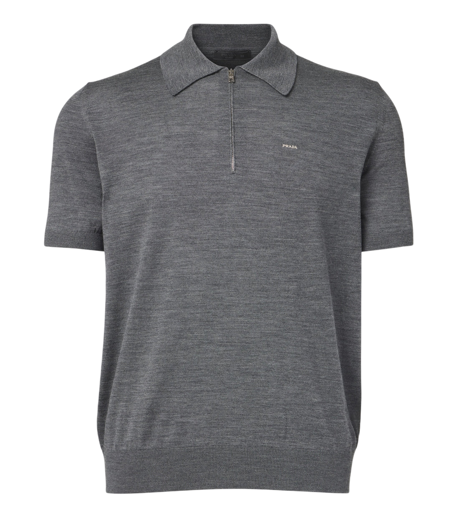 Prada Virgin wool polo sweater