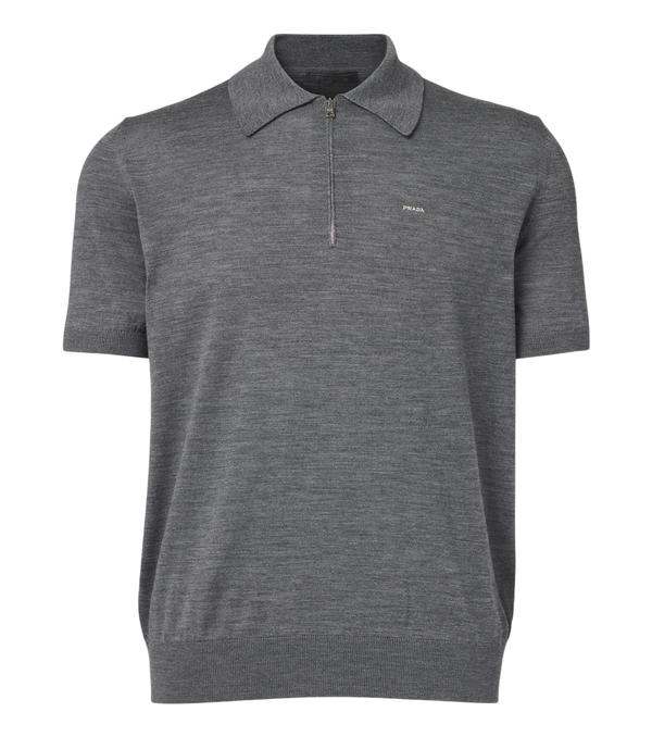 Prada Virgin wool polo sweater