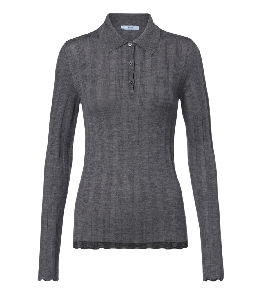 Prada Wool and cotton polo sweater