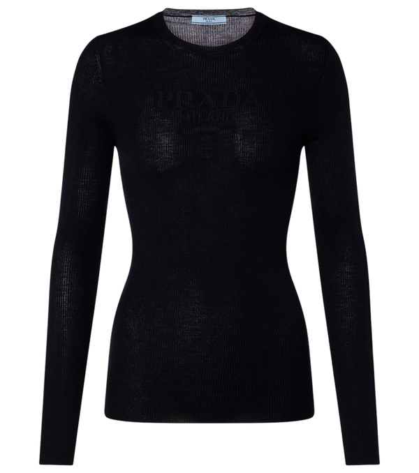 Prada Wool and silk-blend sweater