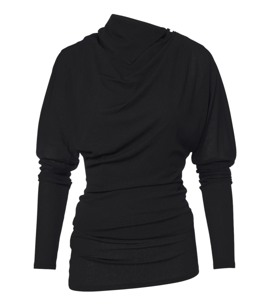 Proenza Schouler Golda draped jersey top