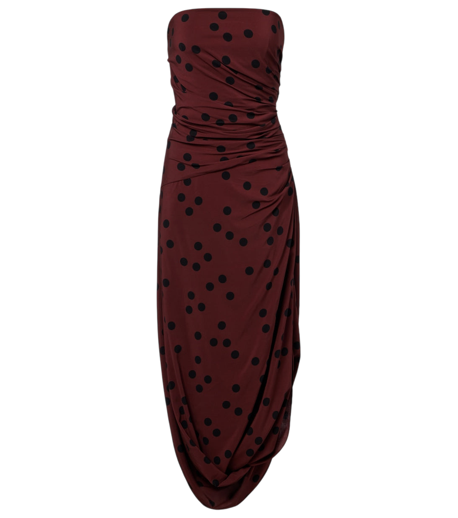Vestido largo de lunares Nayara de Proenza Schouler