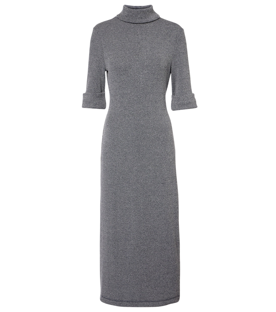Proenza Schouler White Label Cerine ribbed-knit bouclé midi dress