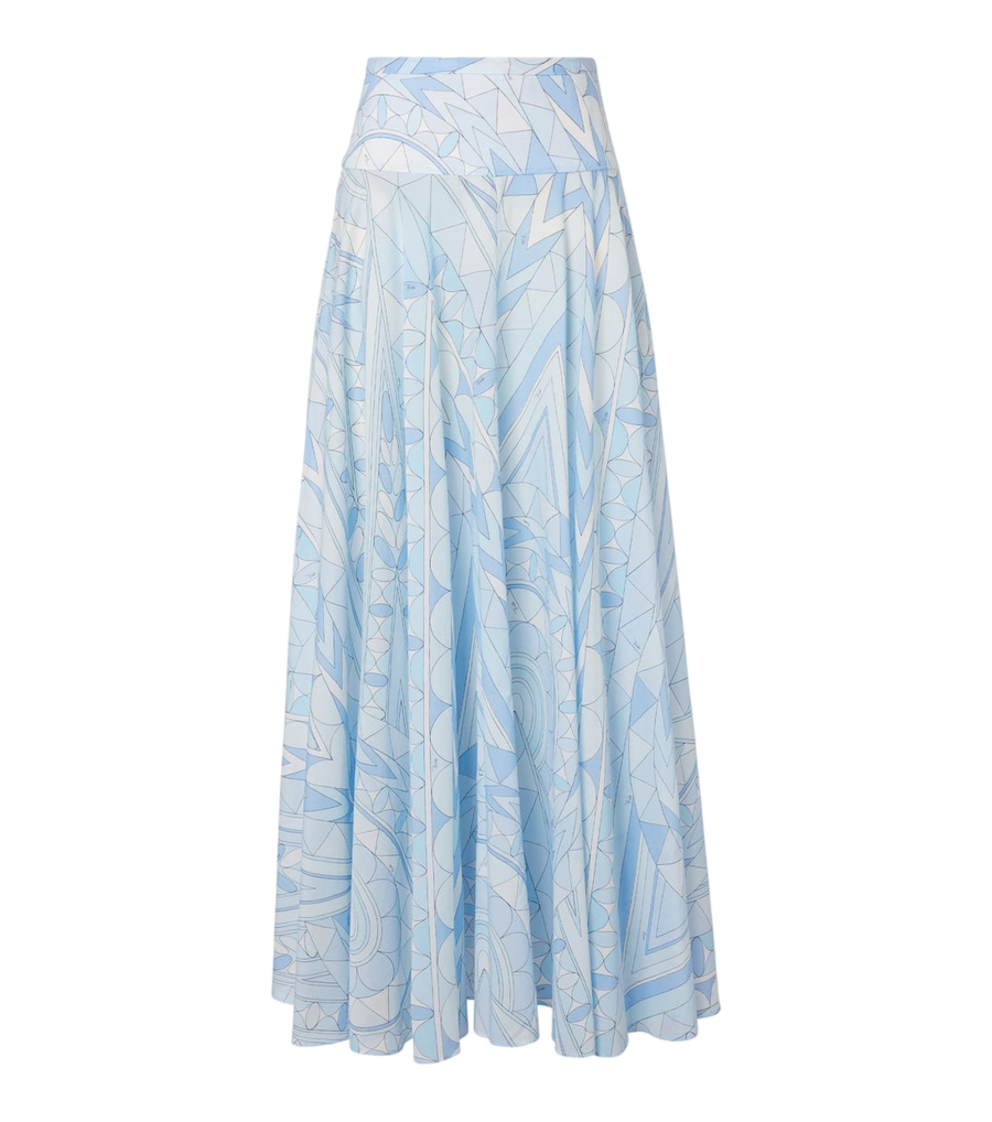 Pucci Angoli cotton maxi skirt