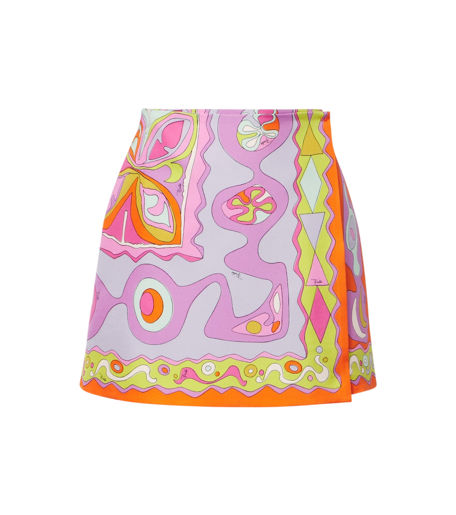 Pucci Gonna a portafoglio in twill Angoli
