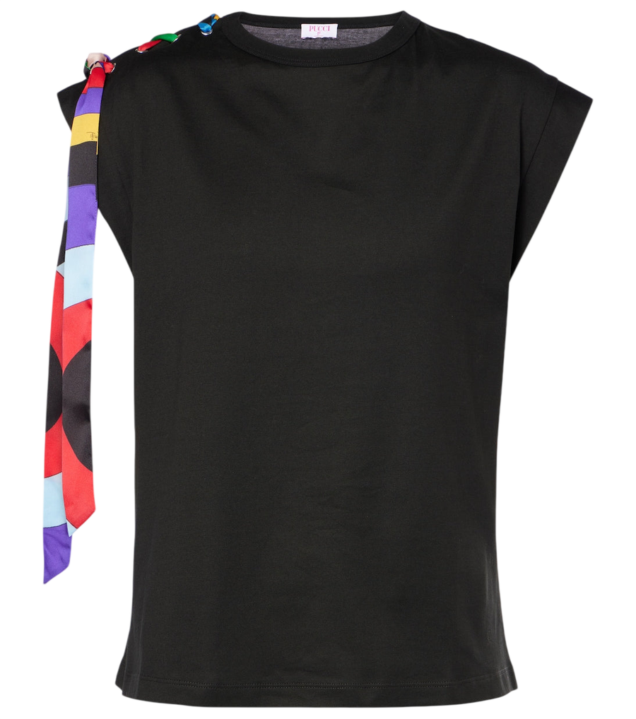 Camiseta de punto de algodón Iride de Pucci