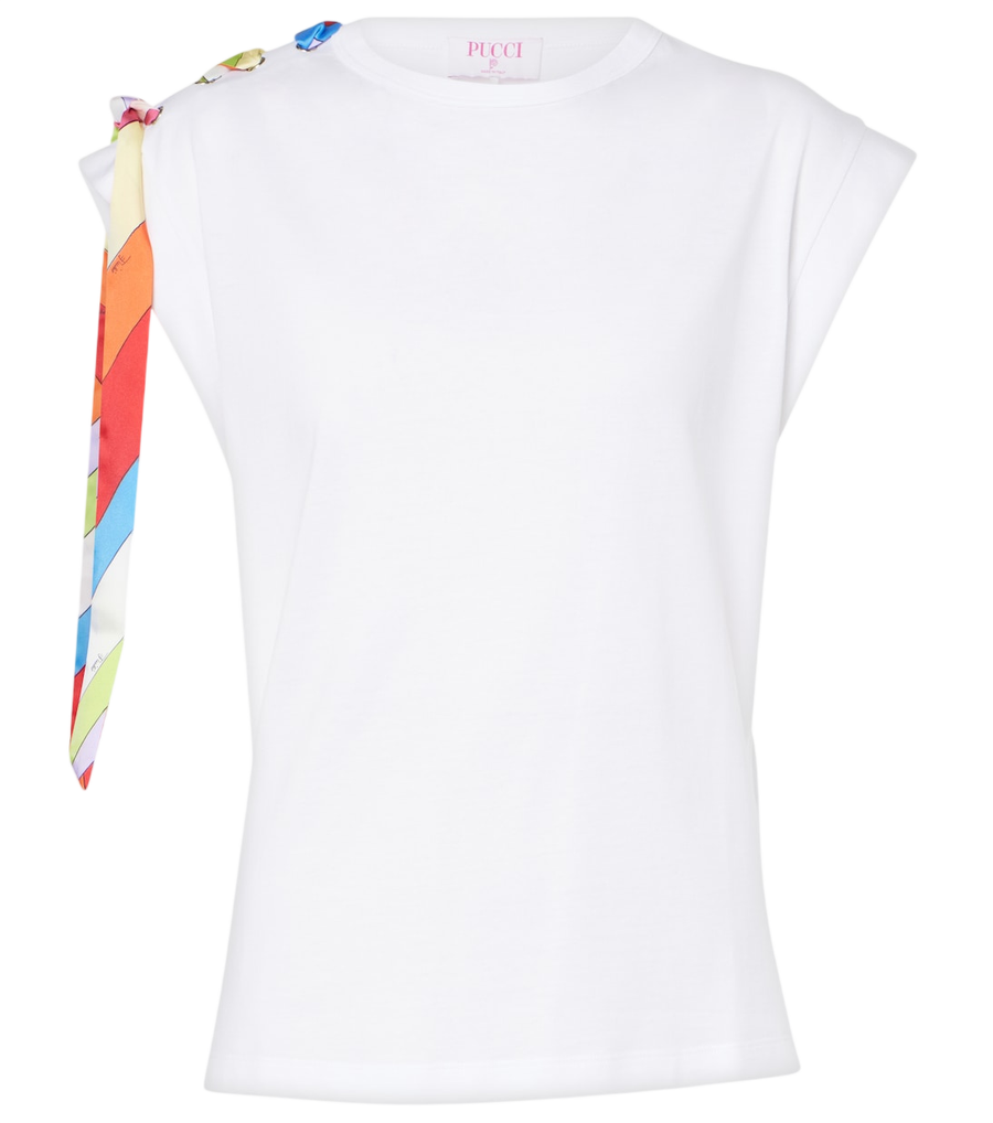 Camiseta de punto de algodón Iride de Pucci