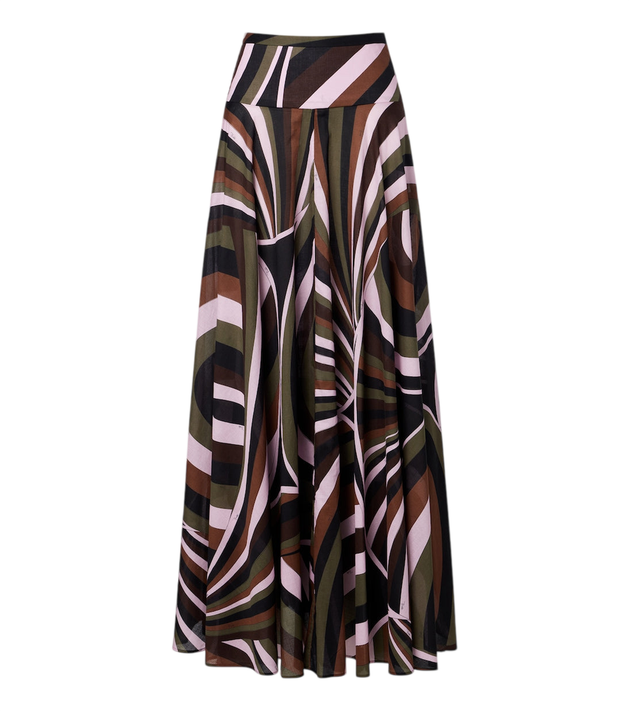 Pucci Iride cotton muslin maxi skirt