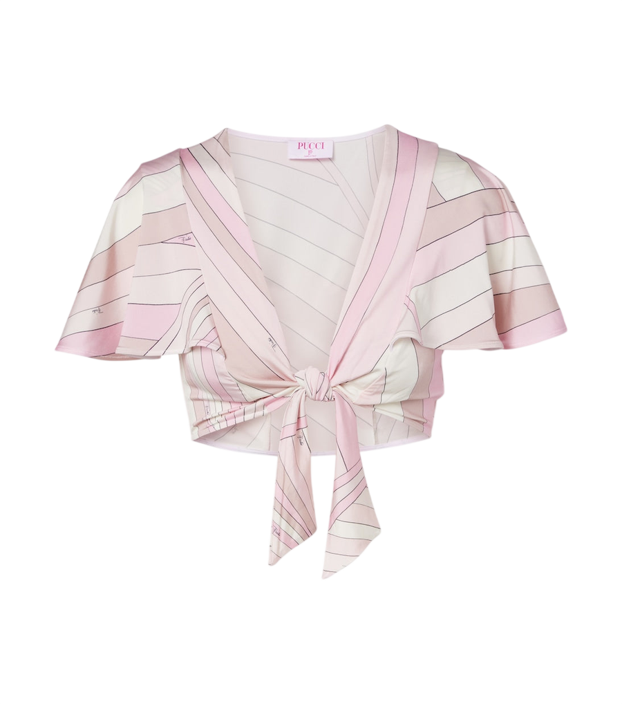 Pucci Iride jersey crop top