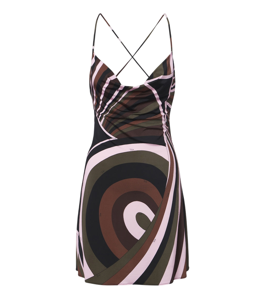 Mini-robe en jersey satiné Iride Pucci