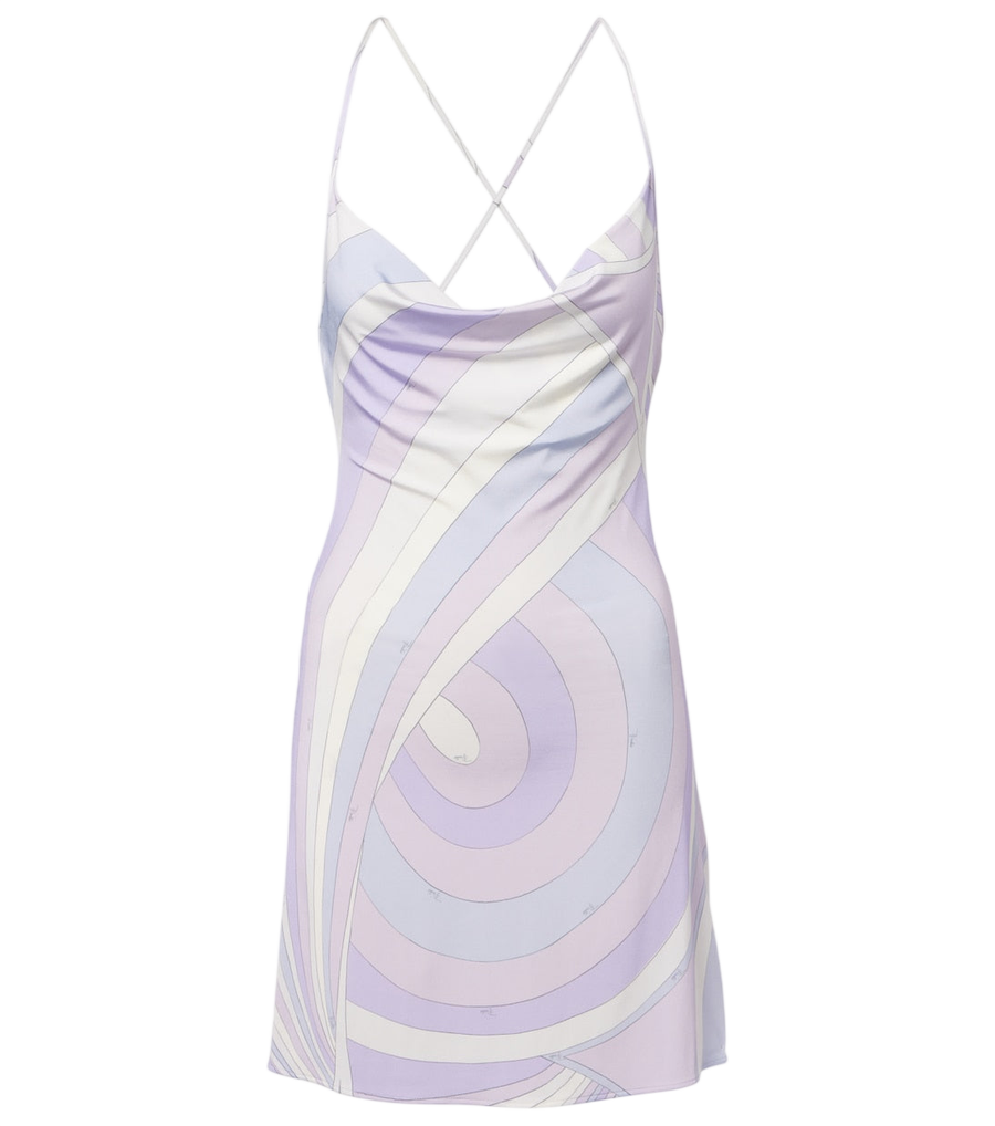 Mini-robe Pucci Iride en jersey satiné