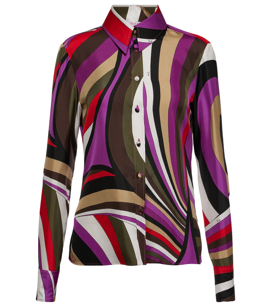 Camisa de seda Iride de Pucci
