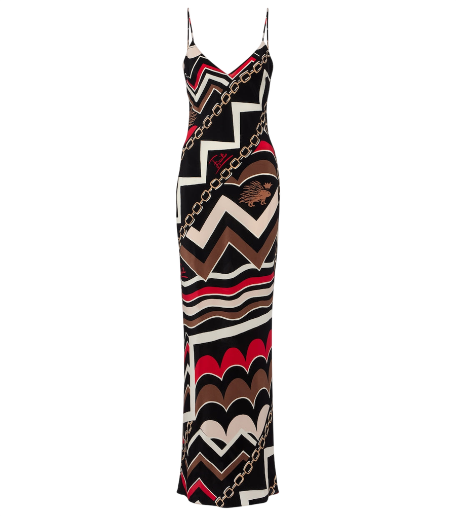 Robe nuisette en soie Pucci Istrice