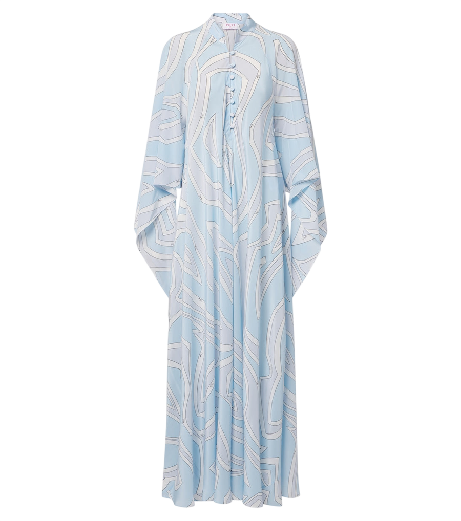 Pucci Labirinto silk crêpe de chine kaftan