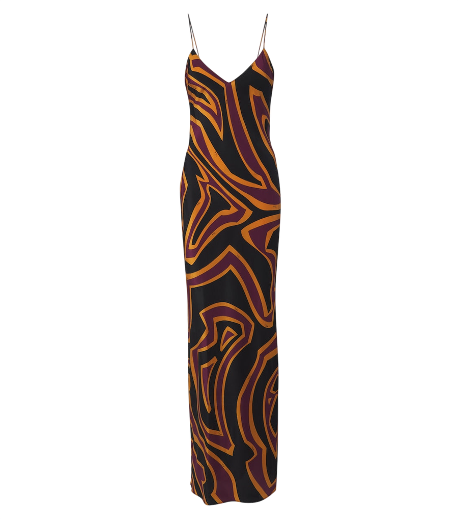 Pucci Labirinto silk crêpe de chine slip dress