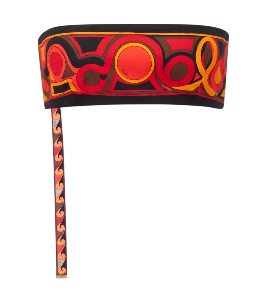 Top bandeau de algodón de Pucci Manuba