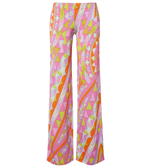 Pantalones anchos de satén Pucci Manuba