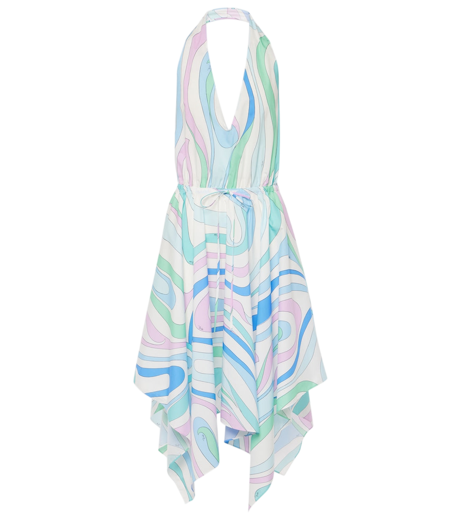 Pucci Marmo halterneck cotton minidress