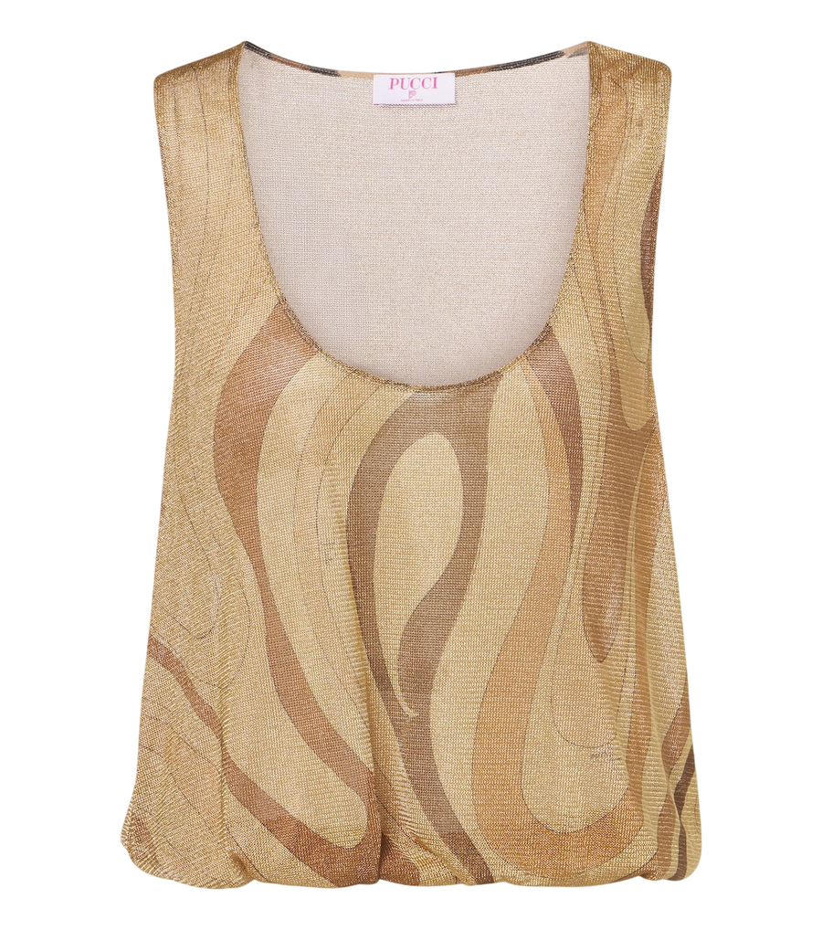 Pucci Marmo Lurex® voile top