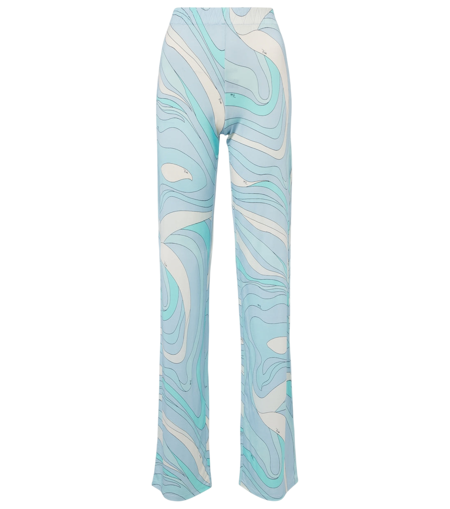 Pucci Marmo satin jersey straight pants