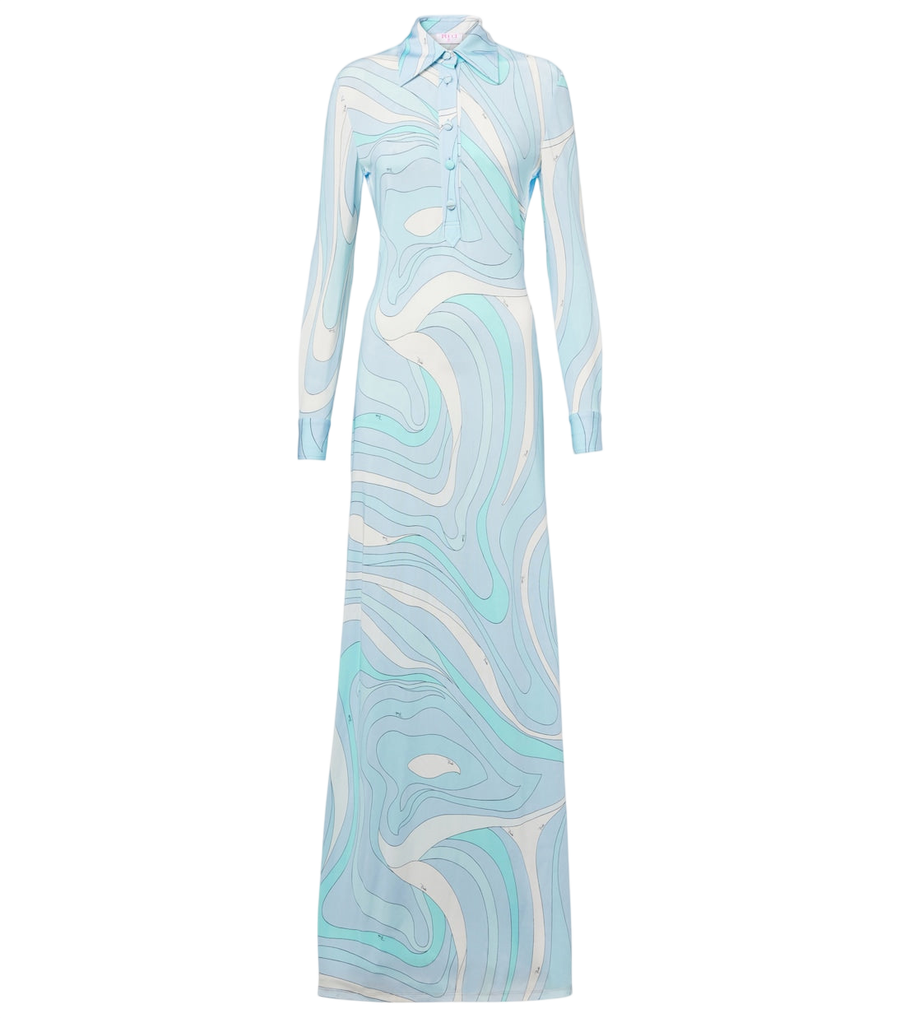 Robe-chemise Pucci Marmo