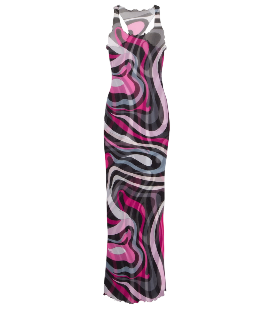 Pucci Marmo tulle maxi dress