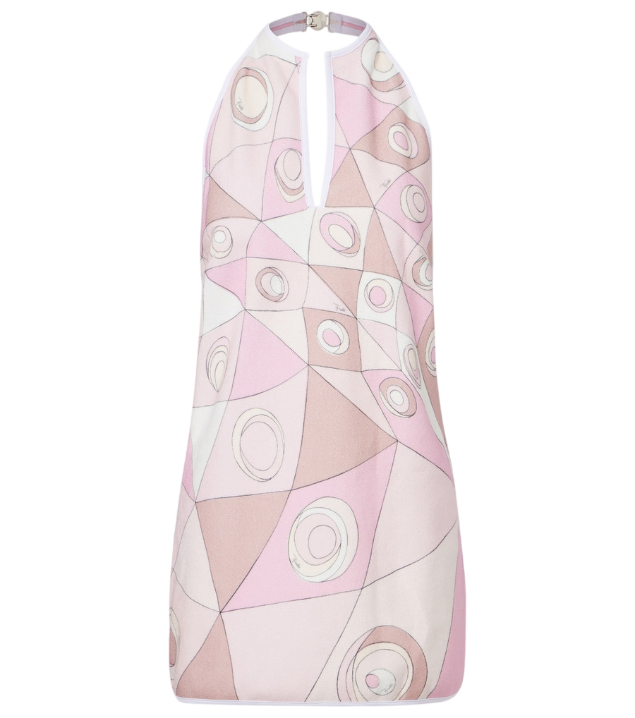 Mini-robe en mélange de coton Pucci Occhi