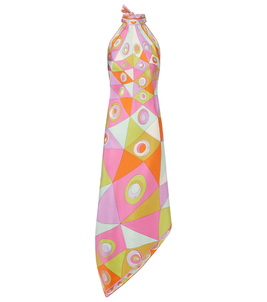 Pucci Occhi silk twill midi dress