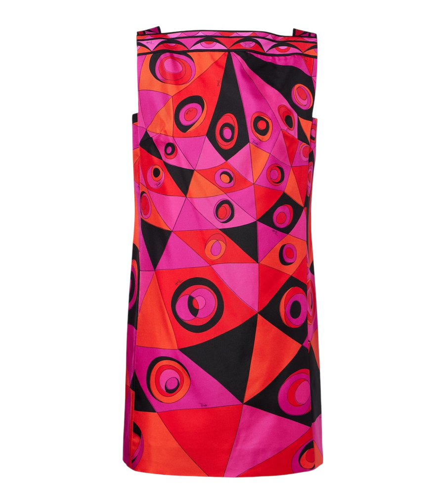 Minivestido de seda twill Pucci Occhi