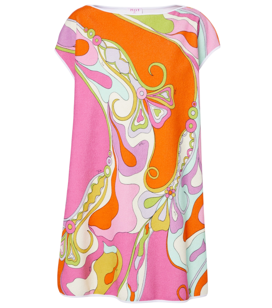 Pucci Miniabito Orchidee in spugna di misto cotone