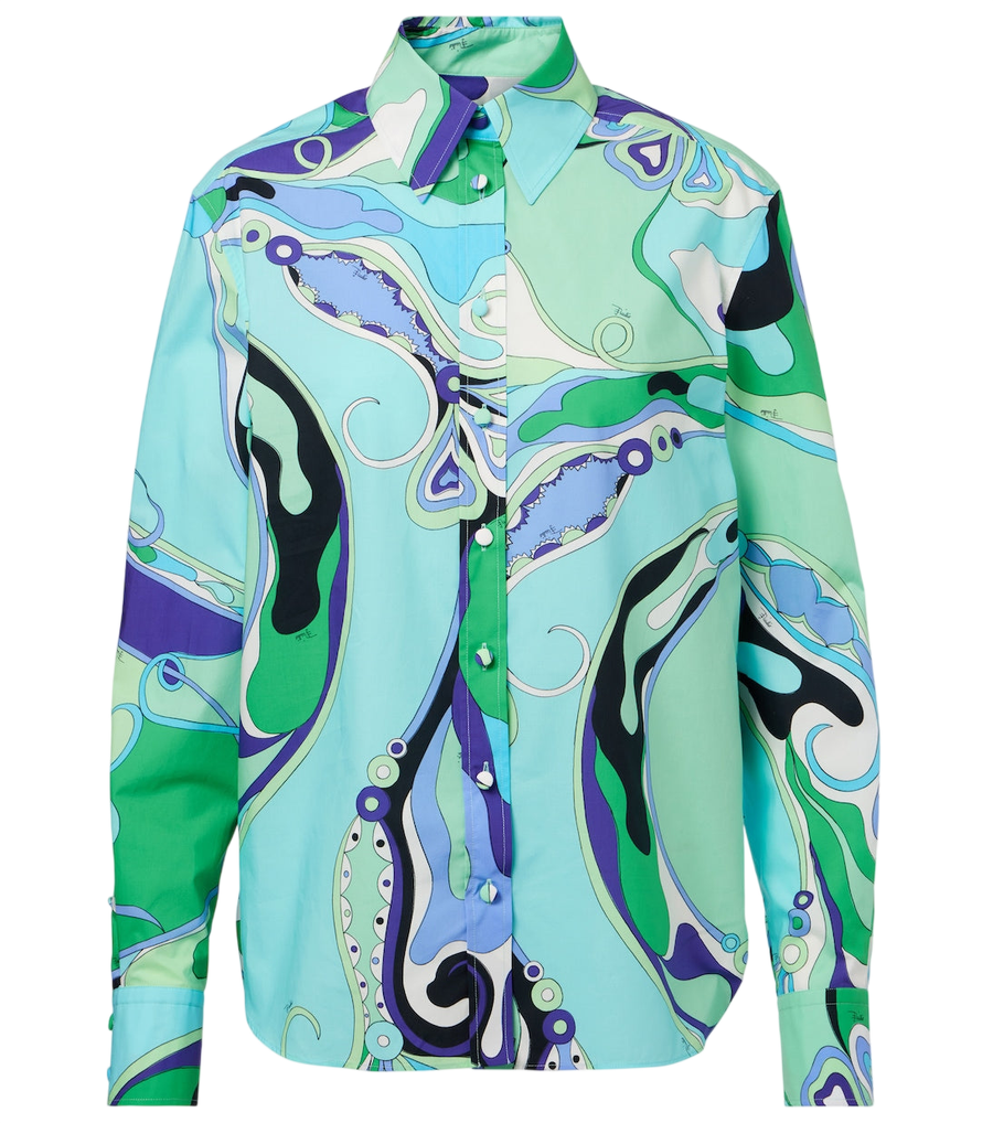 Pucci Orchidee printed cotton shirt