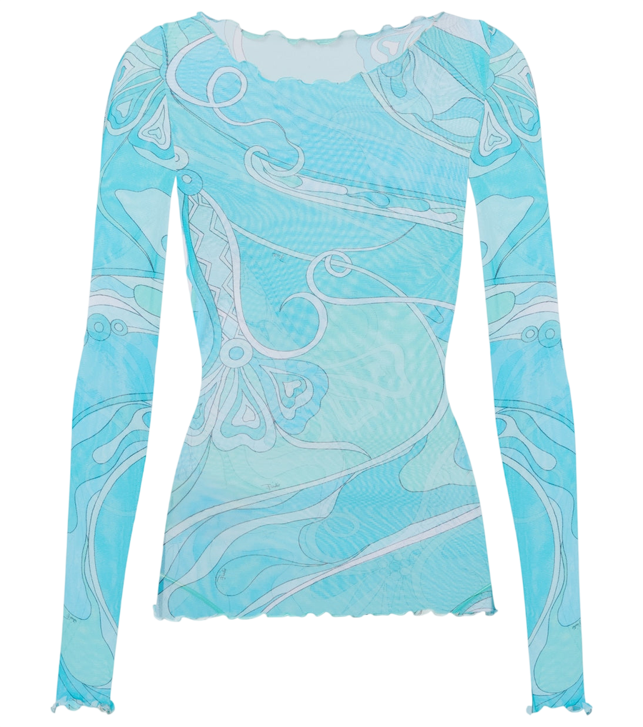 Top transparente Pucci Orchidee