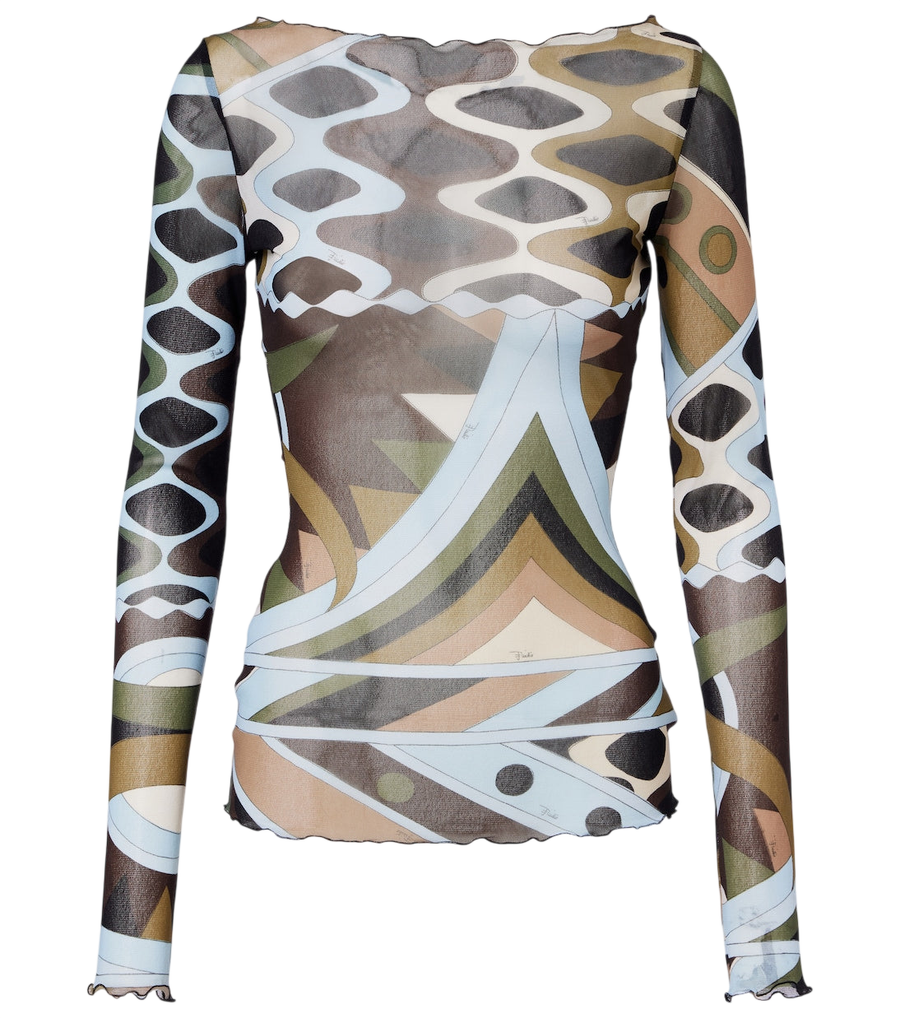 Haut en tulle transparent Pucci Vivara