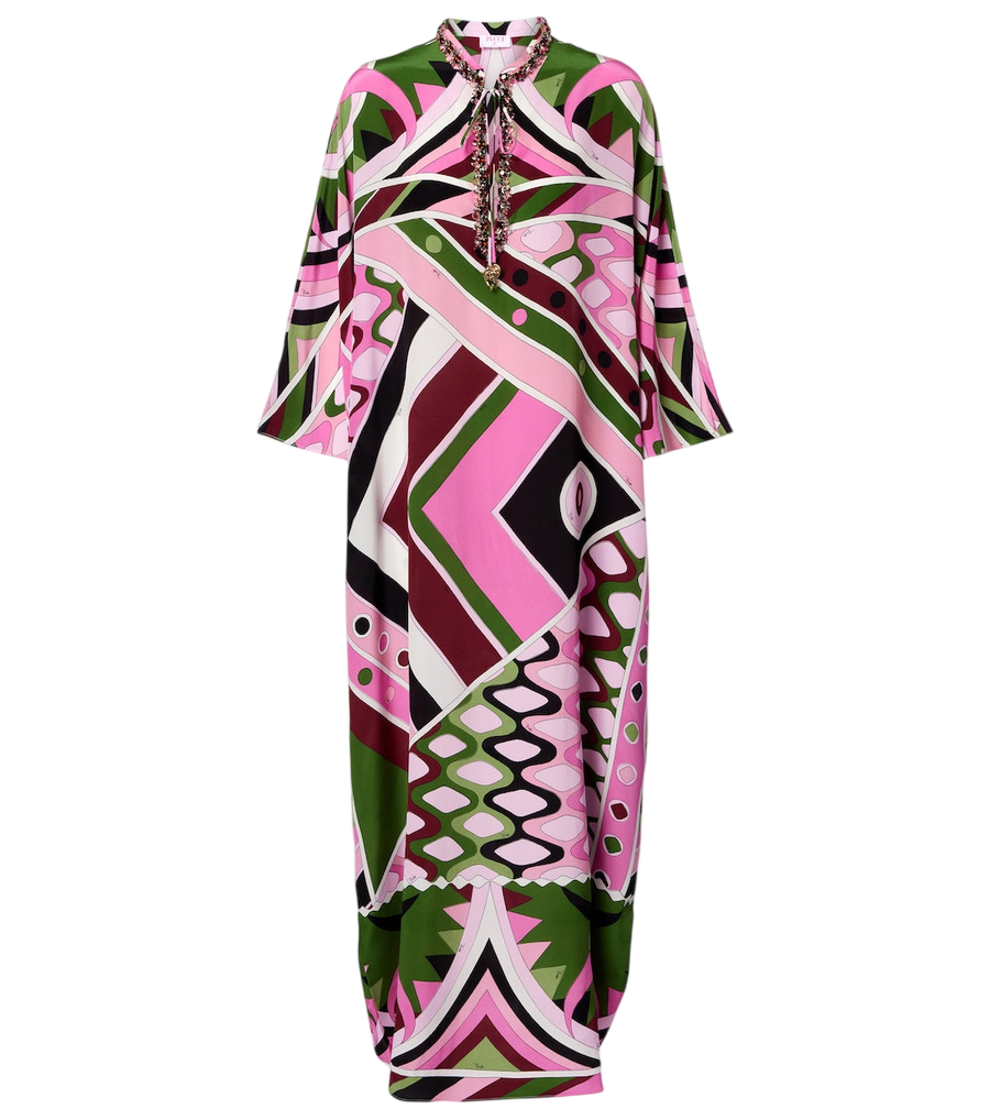 Kaftan en satin de soie Pucci Vivara