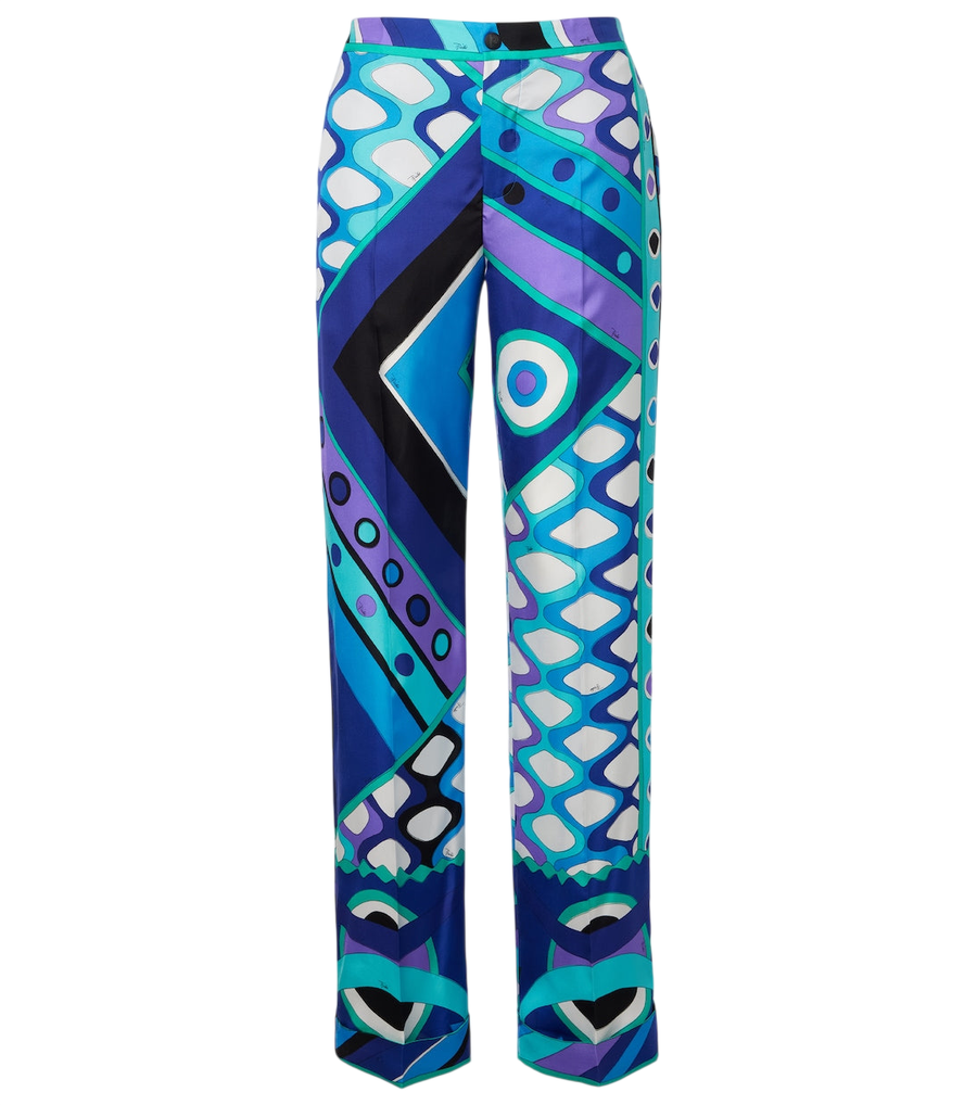 Pucci Vivara silk wide-leg pants