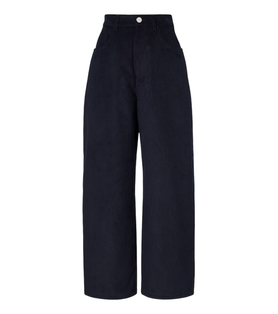 Pantalones de corte barril en pana de algodón Róhe Berber