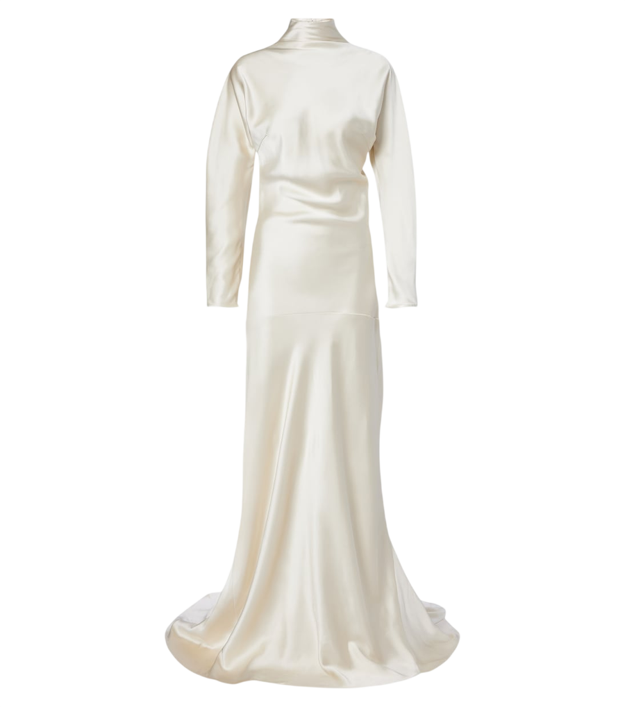 Róhe Bridal draped satin gown