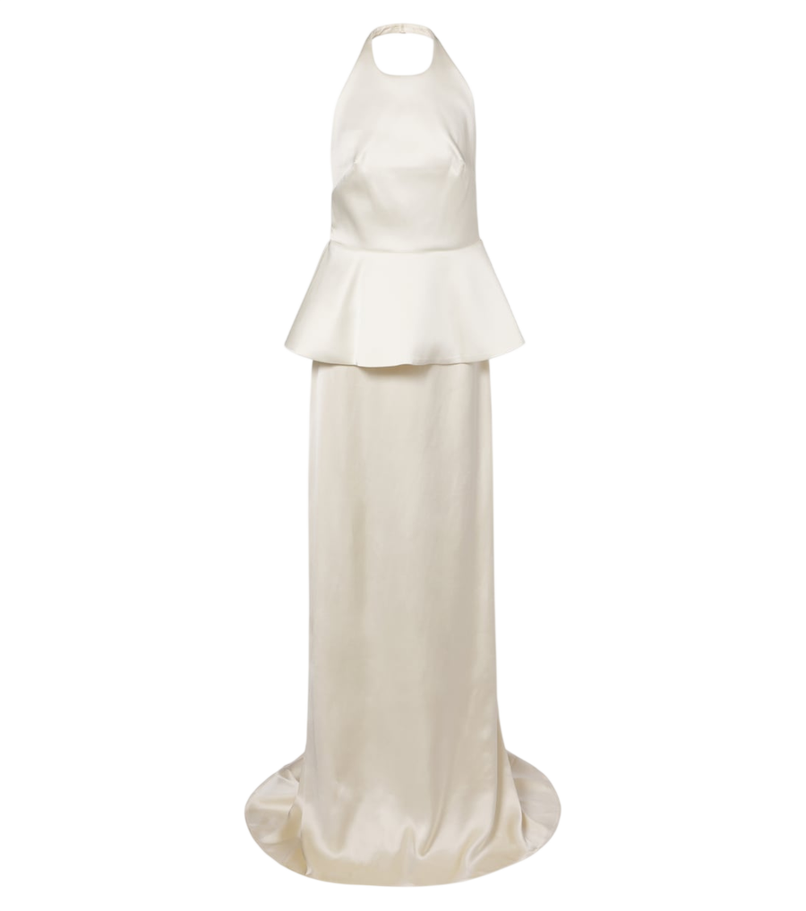 Róhe Bridal peplum satin gown