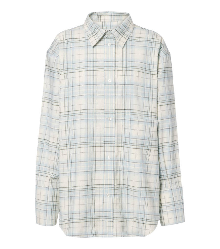 Camisa de algodón a cuadros Róhe