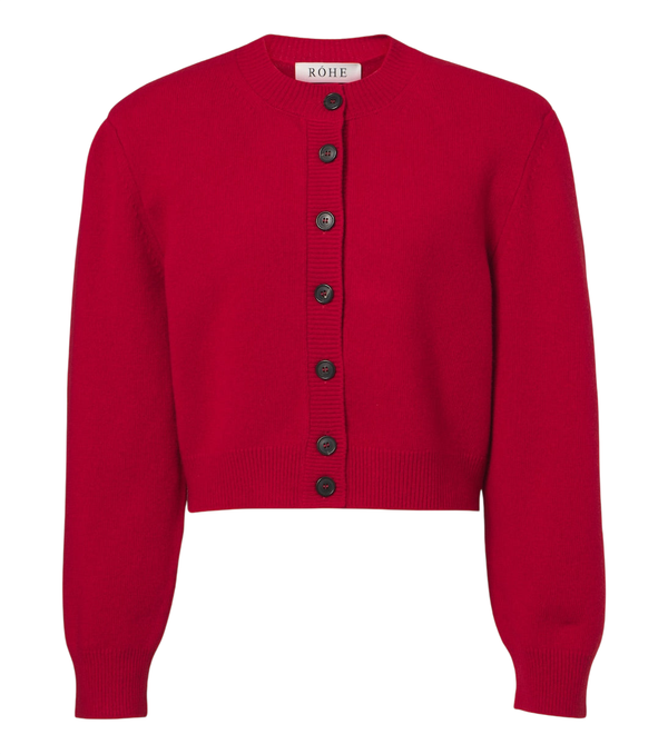 Róhe Cropped wool cardigan
