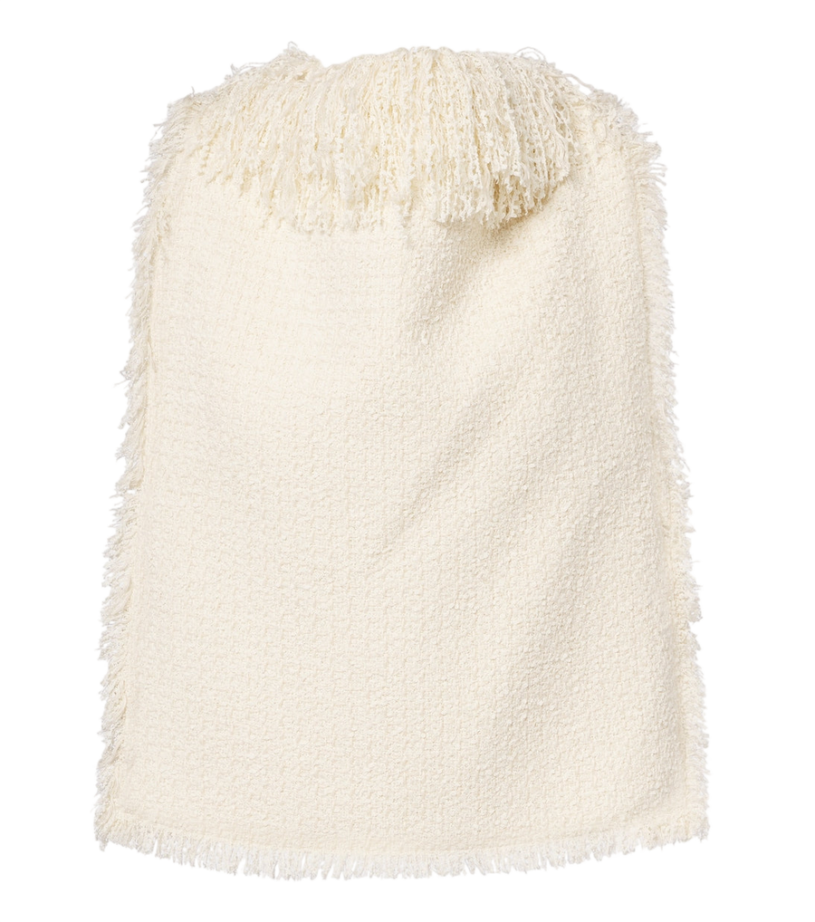 Róhe Fringed bouclé top