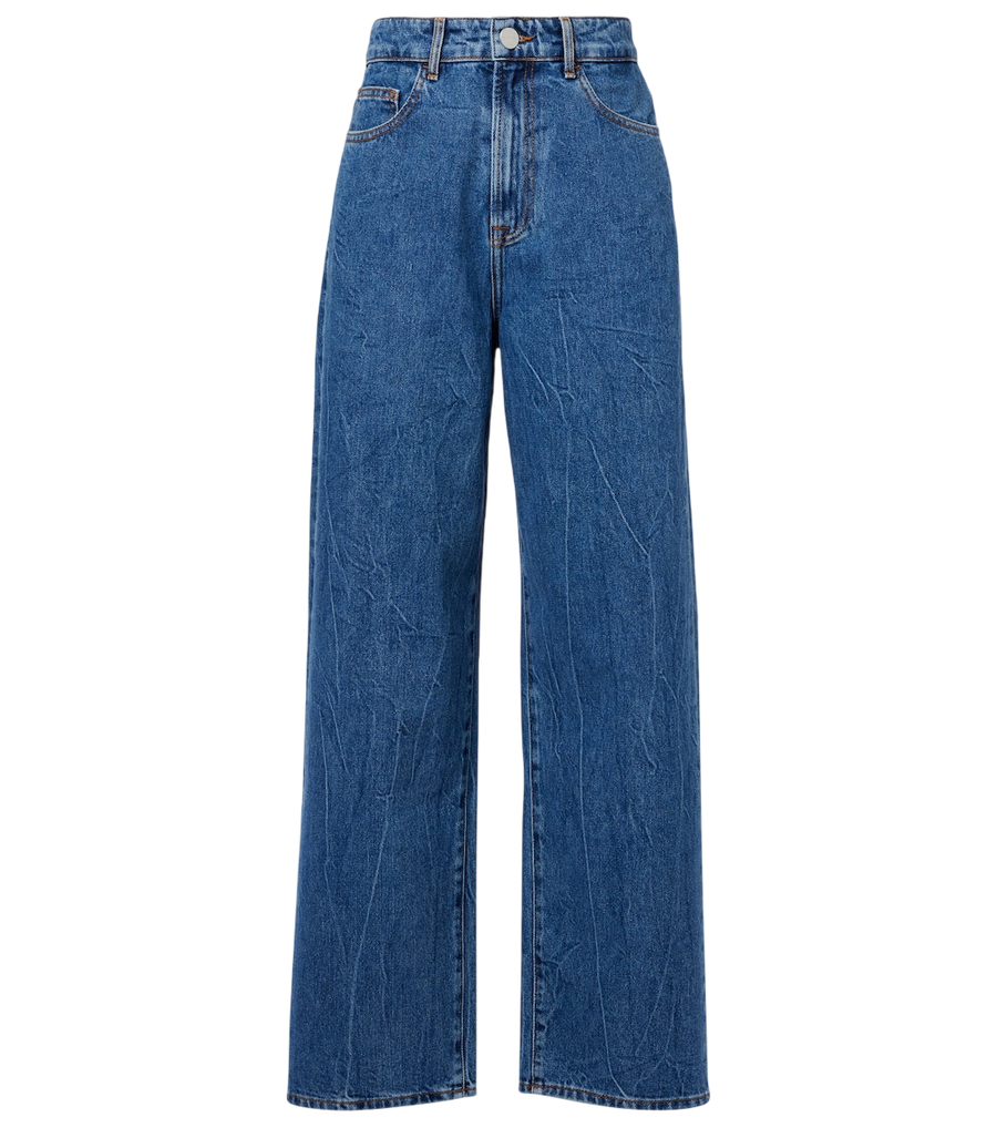 Róhe Jeans a gamba larga a vita alta
