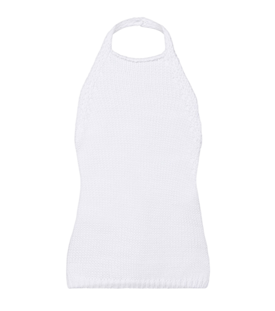 Róhe Knitted halterneck cotton top