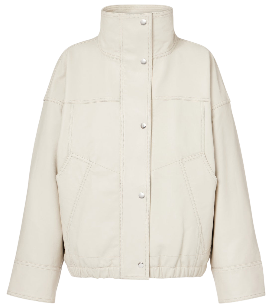 Róhe Leather bomber jacket