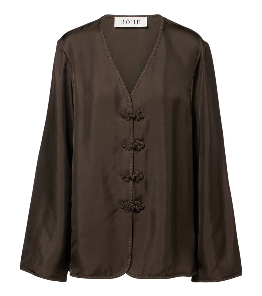 Blusa oversize de seda Róhe